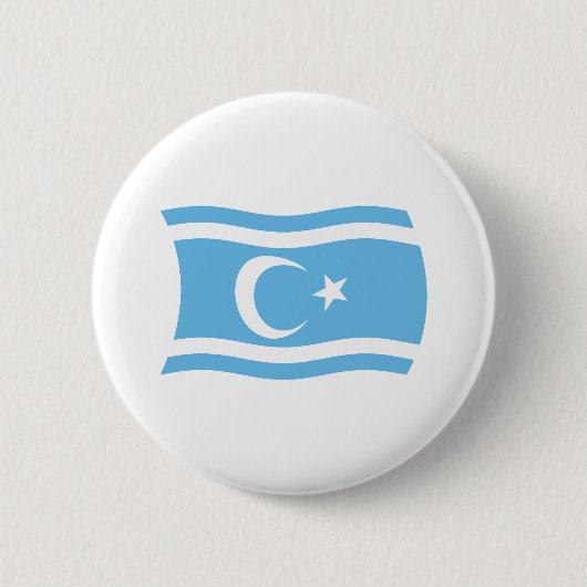 Iraakse Turkmeense vlag Button (Voorkant)