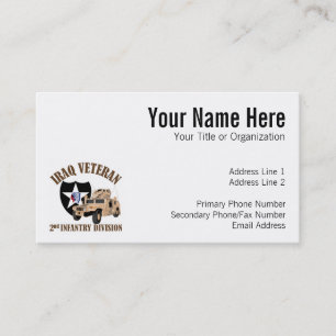 Iraakse Vet 2nd ID - Humvee Visitekaartje