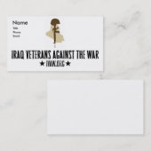 Iraakse veteranen tegen de Visitekaartjes van de o (Voorkant / Achterkant)