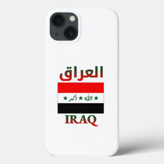 Iraakse vlag ا ع ا ق Arabisch en Engels WordArt Case-Mate iPhone Case