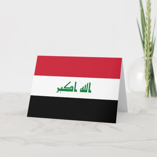 Iraakse vlag bedankkaart (Voorkant)