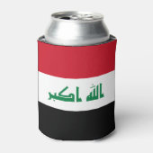 Iraakse vlag blikjeskoeler (Blikje Voorkant)