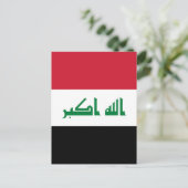 Iraakse vlag briefkaart (Staand voorkant)