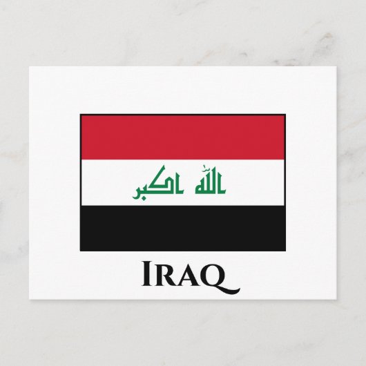 Iraakse vlag briefkaart (Voorkant)