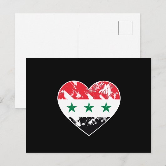 Iraakse vlag briefkaart (Voorkant / Achterkant)