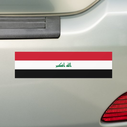 Iraakse vlag bumpersticker (Op auto)