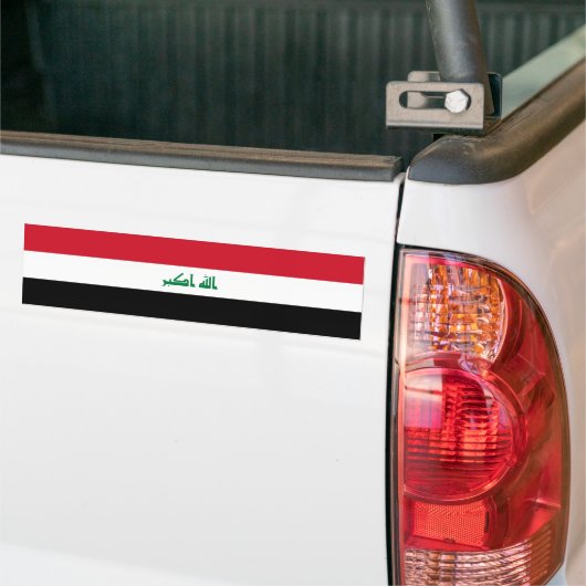 Iraakse vlag bumpersticker (Op Truck)