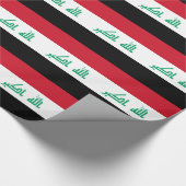 Iraakse vlag cadeaupapier (Hoek)