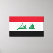 Iraakse vlag canvas afdruk (Voorkant)