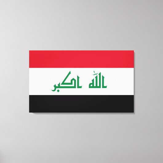 Iraakse vlag canvas afdruk (Voorkant)
