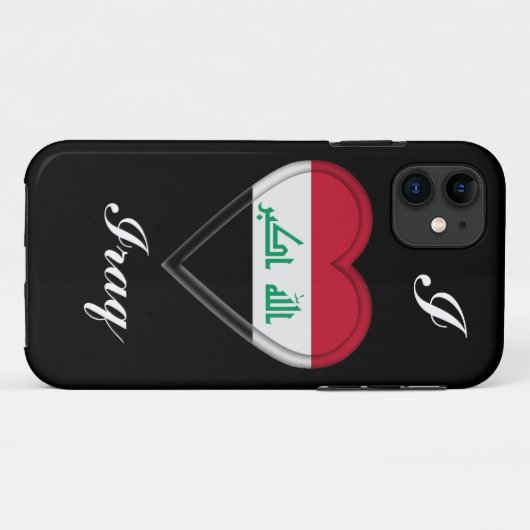 Iraakse vlag Case-Mate iPhone case (Achterkant (horizontaal))