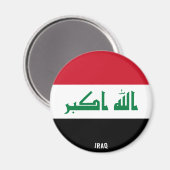 Iraakse vlag charmant patriotticum magneet (Voorkant / Achterkant)