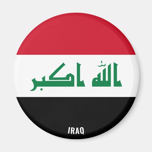 Iraakse vlag charmant patriotticum magneet (Voorkant)