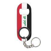 Iraakse vlag charmant patriotticum mini flessenopener (Achterkant)