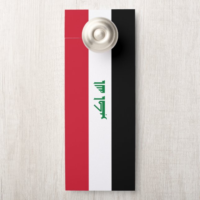 Iraakse vlag deurhanger (Op knop)