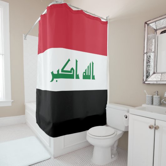 Iraakse vlag douchegordijn (In situ)