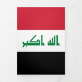 Iraakse vlag drieluik kaart (Cover)