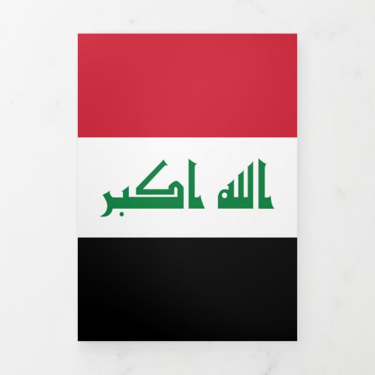 Iraakse vlag drieluik kaart (Cover)