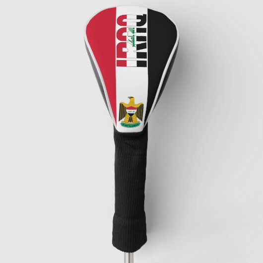 Iraakse vlag: een prachtig patriottisch golfheadcover (Voorkant)