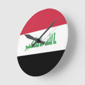 Iraakse vlag Emblem Ronde Klok (Hoek)