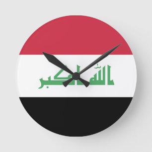 Iraakse vlag Emblem Ronde Klok