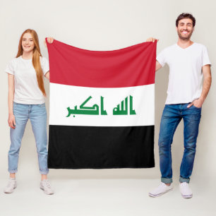 Iraakse vlag fleece deken