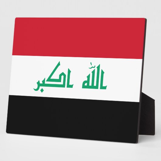 Iraakse vlag fotoplaat (Zijkant)