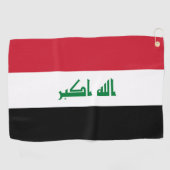 Iraakse vlag golfhanddoek (Horizontaal)