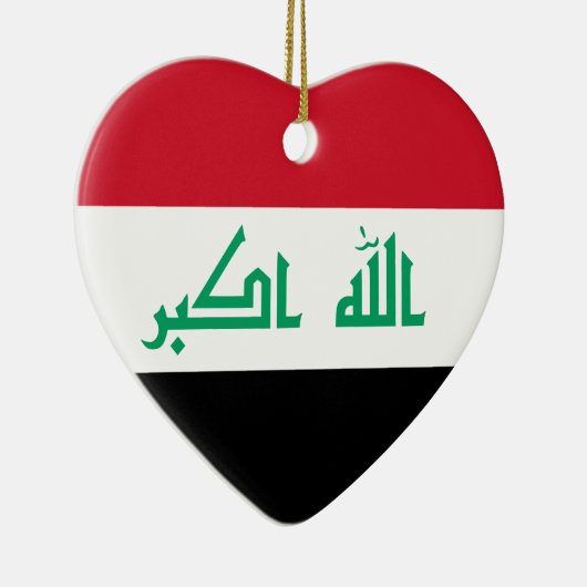 Iraakse vlag Heart Ornament (Rechts)