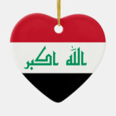 Iraakse vlag Heart Ornament (Voorkant)