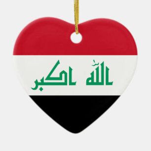 Iraakse vlag Heart Ornament
