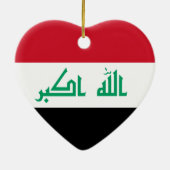 Iraakse vlag Heart Ornament (Achterkant)