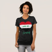 Iraakse vlag Heart T-shirt (Voorkant volledig)