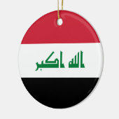Iraakse vlag keramisch ornament (Links)