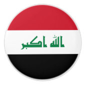 Iraakse vlag keramische knop (Voorkant)