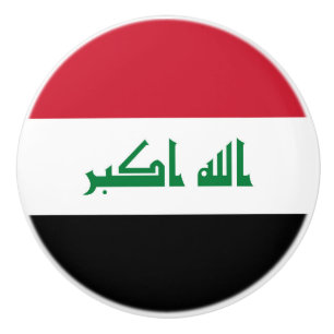 Iraakse vlag keramische knop