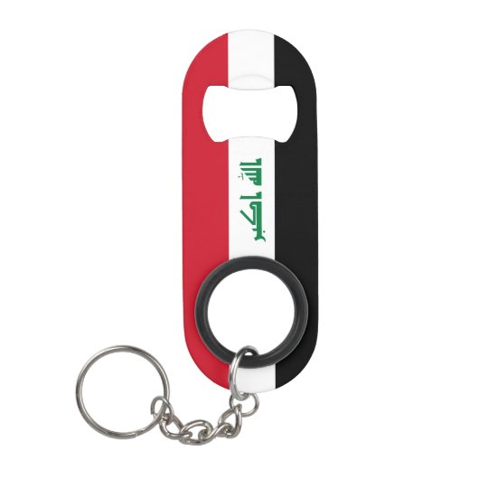 Iraakse vlag mini flessenopener (Voorkant)