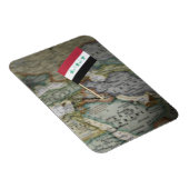 Iraakse vlag op kaart magneet (Rechterzijde)