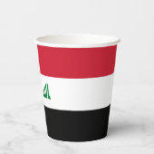 Iraakse vlag papieren bekers (Achterkant)