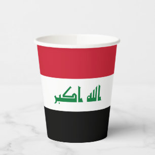 Iraakse vlag papieren bekers