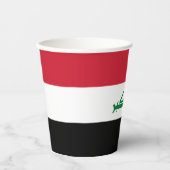 Iraakse vlag papieren bekers (Voorkant)