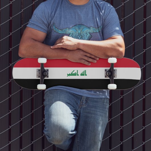 Iraakse vlag persoonlijk skateboard (Buiten 3)