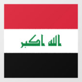Iraakse vlag raamsticker (Vel)