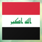 Iraakse vlag raamsticker (Vel 3)