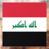 Iraakse vlag raamsticker (Vel 2)