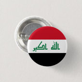 Iraakse vlag ronde button 3,2 cm (Voorkant /achterkant)
