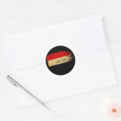 Iraakse vlag ronde sticker (Envelop)