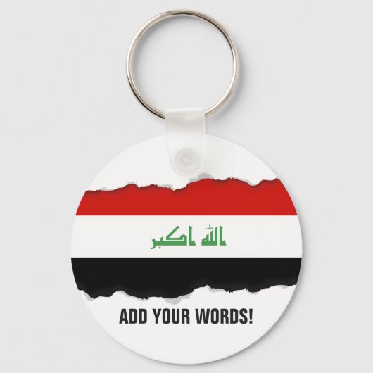 Iraakse vlag sleutelhanger (Voorkant)