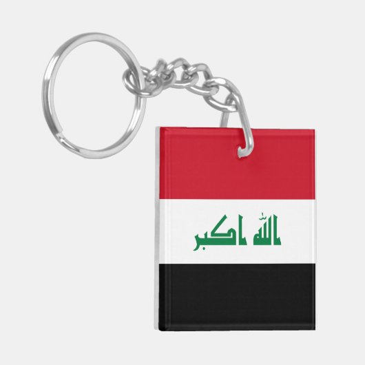 Iraakse vlag sleutelhanger (Voorkant Links)