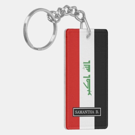 Iraakse vlag sleutelhanger (Voorkant Links)